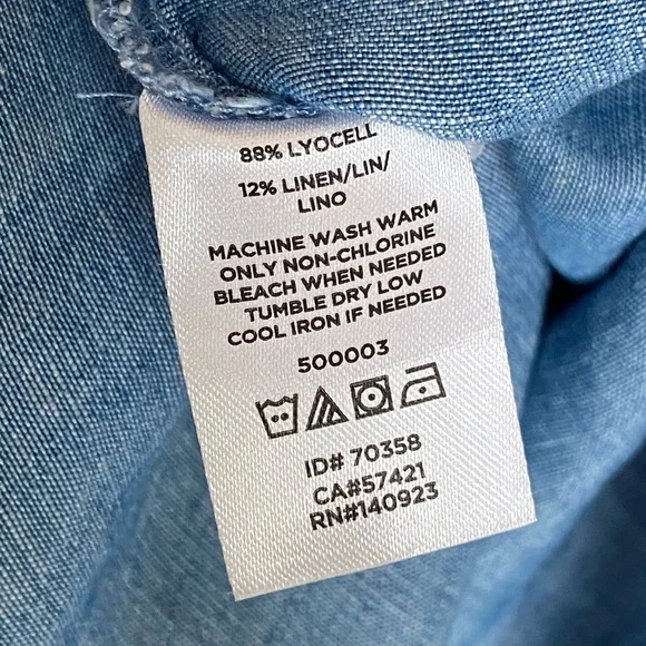 Lou & Grey Soft Denim Button Up Top - Picture 7 of 8